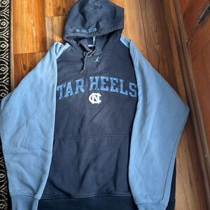 Vintage North Carolina Tarheels Jordan Center Jumpman Logo Hoodie Sweatshirt